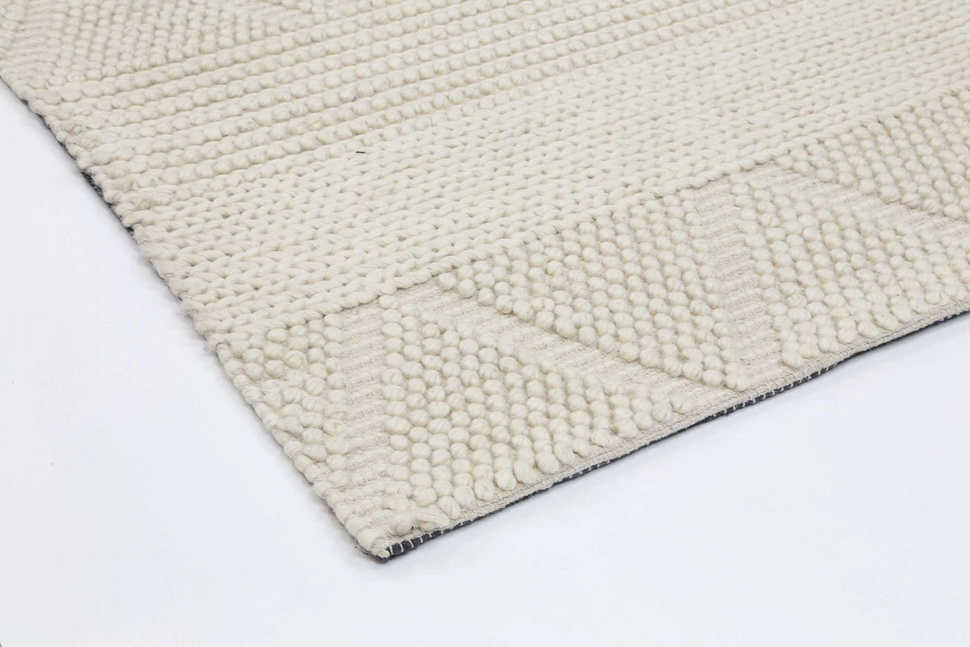 Himadri Chevron Ivory Contemporary Wool Blend Rug Brand Ventures