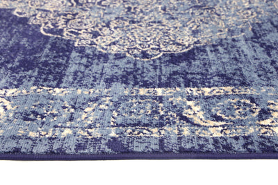 Delilah Navy Blue Distress Rug Brand Ventures