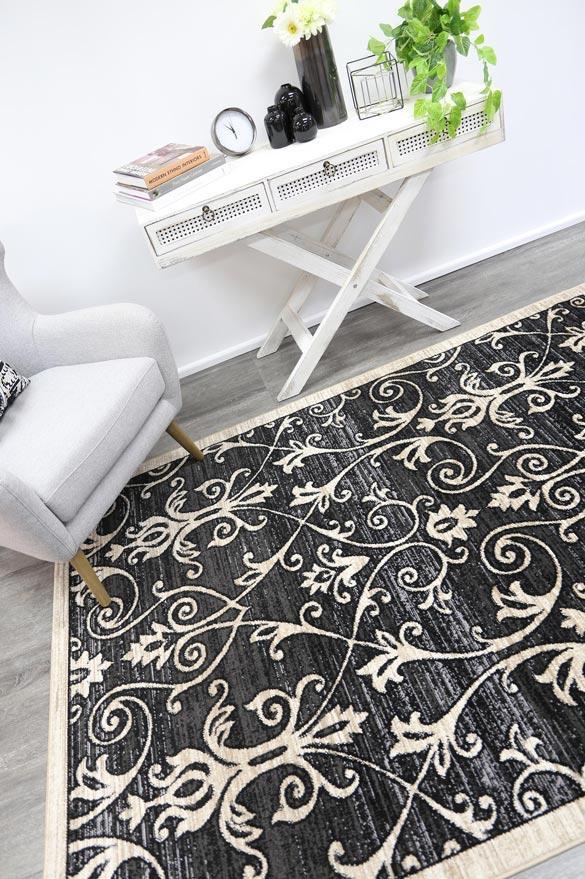 Delilah Grey Beige Ikat Rug Brand Ventures