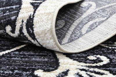 Delilah Grey Beige Ikat Rug Brand Ventures