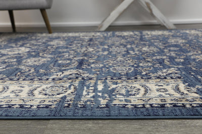 Delilah Distressed Navy Blue Rug Brand Ventures