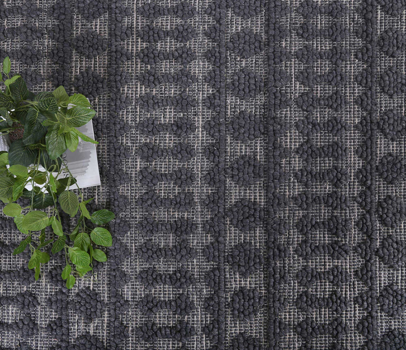 Himadri Neats Grey Contemporary Wool Blend Rug Brand Ventures | Treasures of Turkey