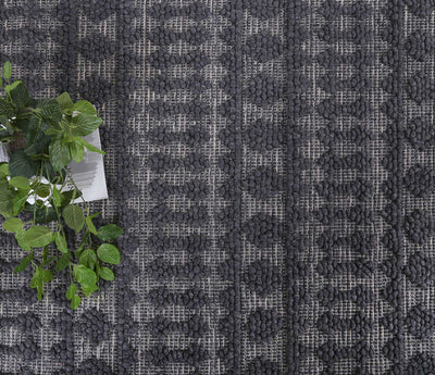 Himadri Neats Grey Contemporary Wool Blend Rug Brand Ventures | Treasures of Turkey