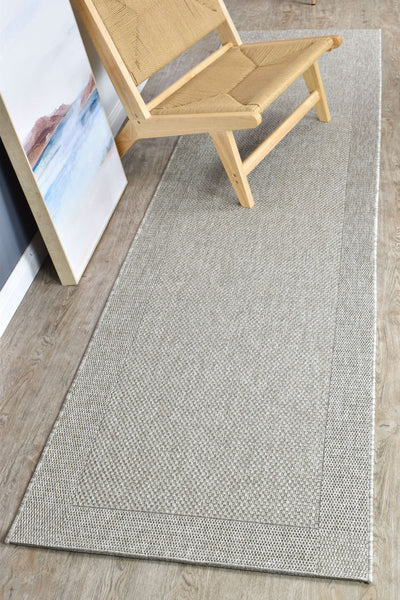 Outdoor Sisal 3900-37 Grey Rug.