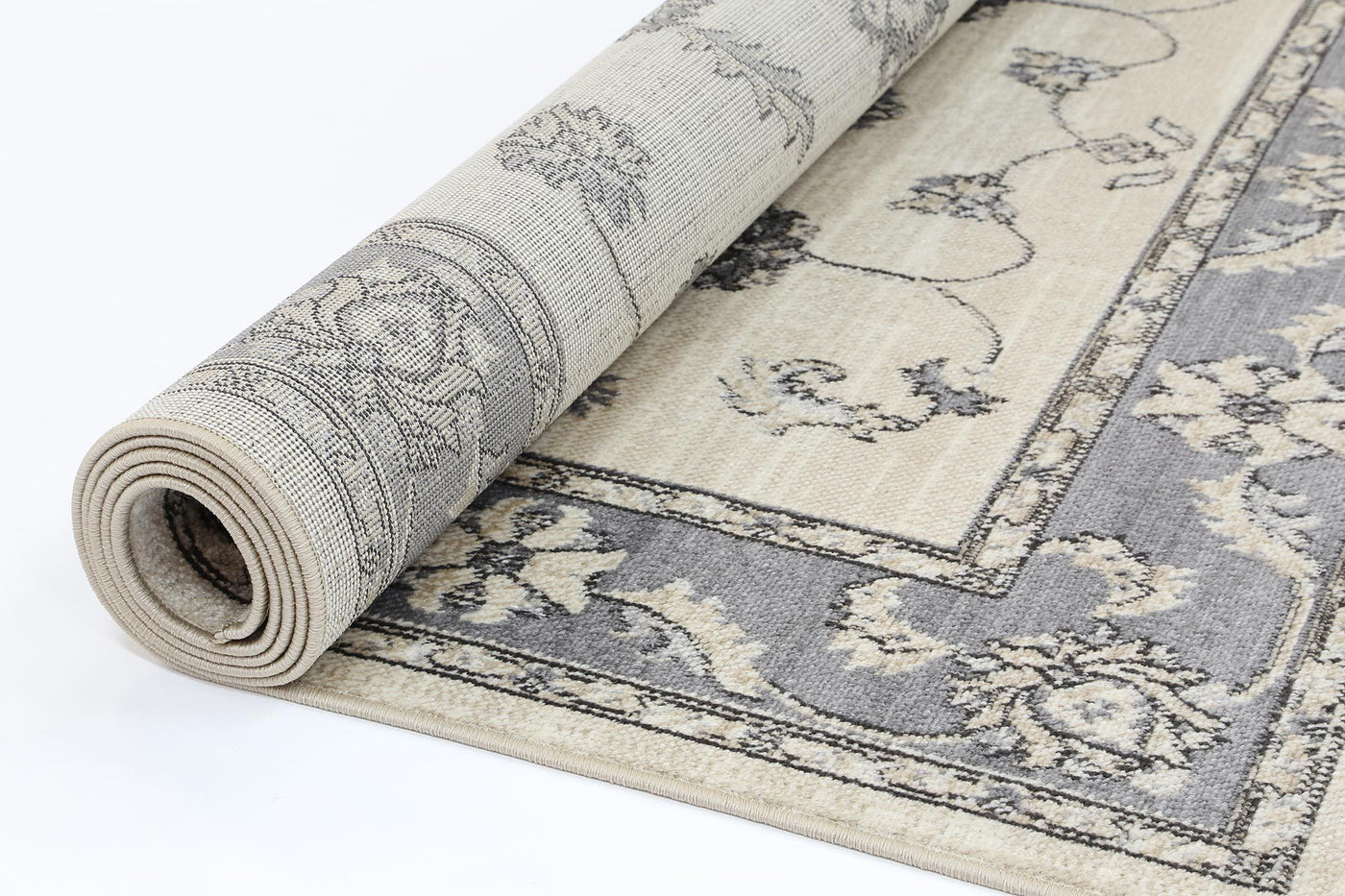 Delilah Cream Grey Oriental Rug Brand Ventures