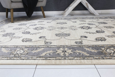 Delilah Cream Grey Oriental Rug Brand Ventures