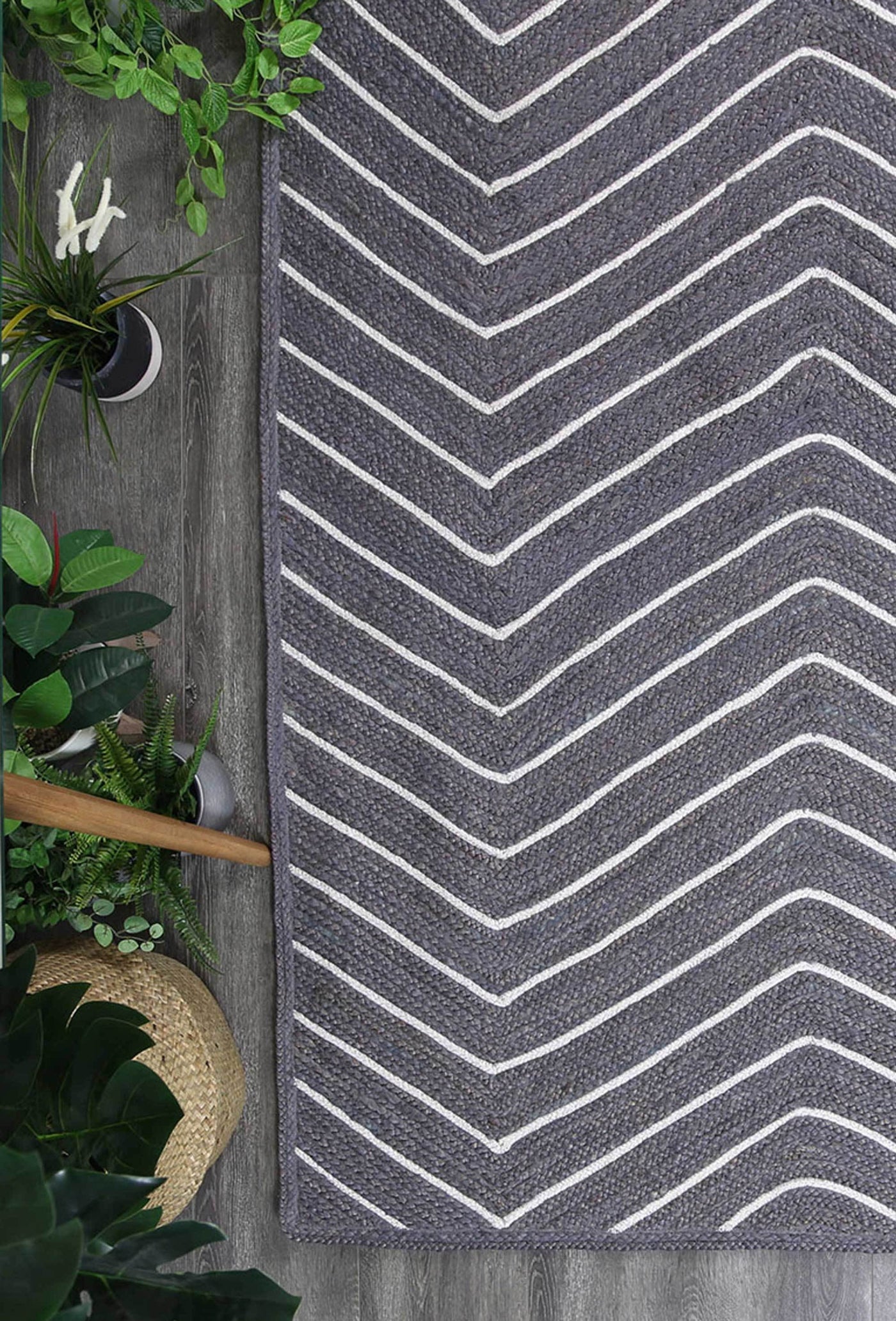 Natural Jute Grey Rug Brand Ventures