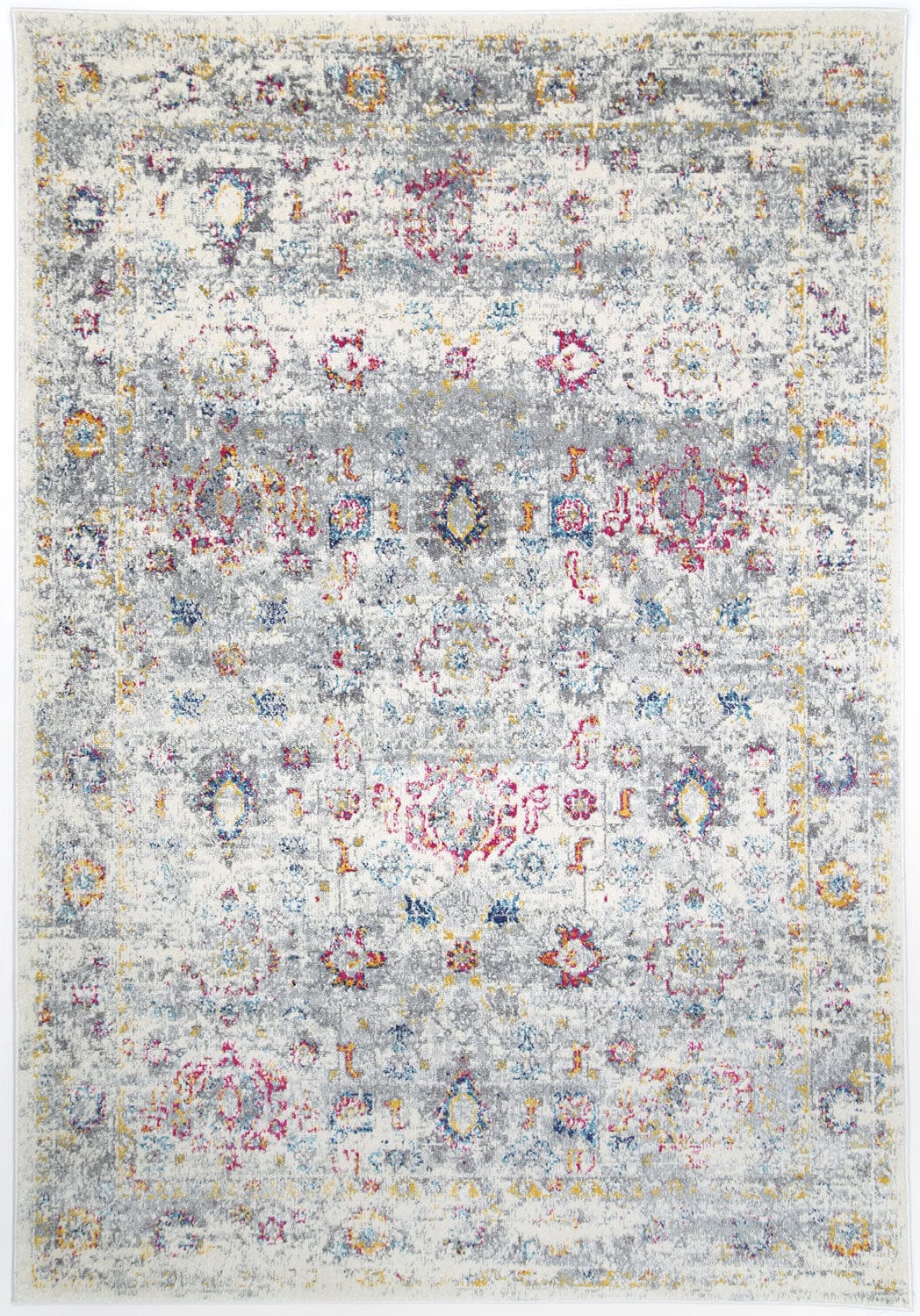 Crete Flowers Multi-Coloured Rug Brand Ventures