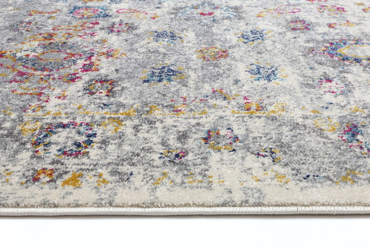 Crete Flowers Multi-Coloured Rug Brand Ventures