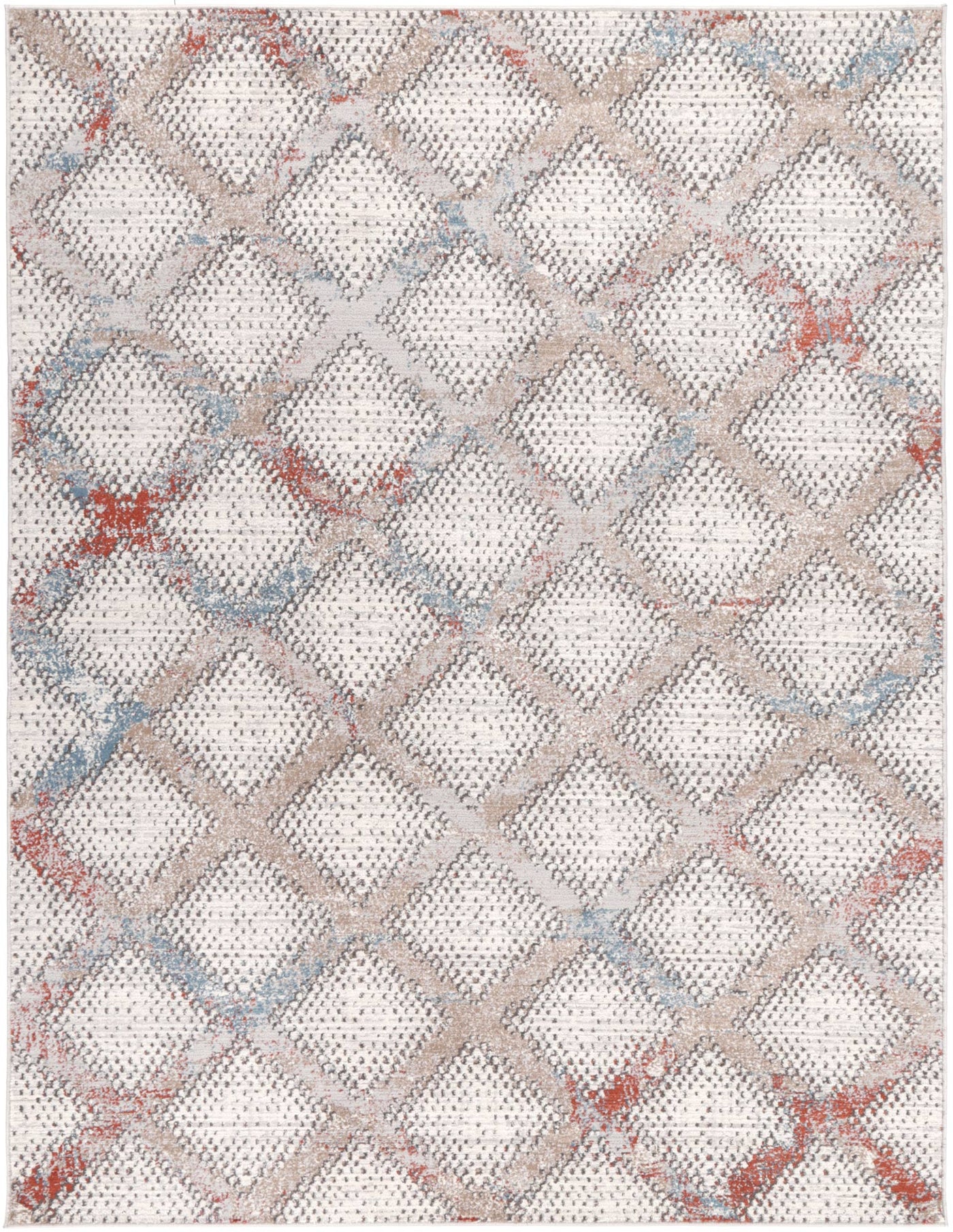 Elaheh Diamond Cream Rug Brand Ventures