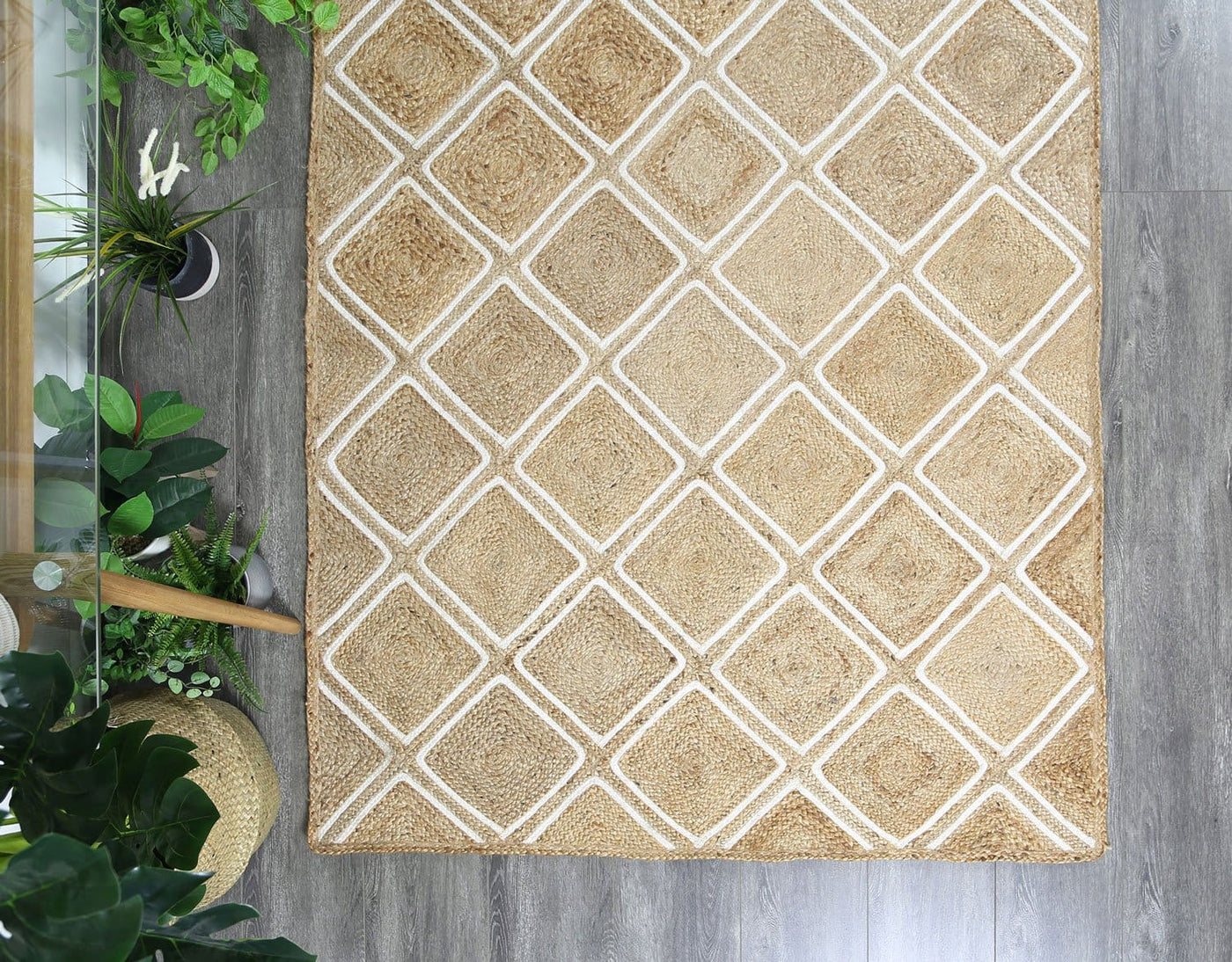 Natural Jute Beige Rug Brand Ventures