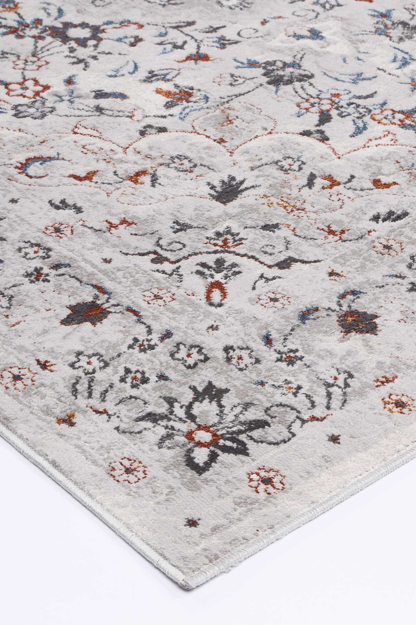 Malo Ava Ivory & Red Traditional Rug.