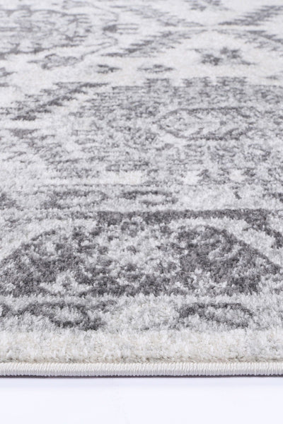 Navana White Grey Traditional Rug Brand Ventures