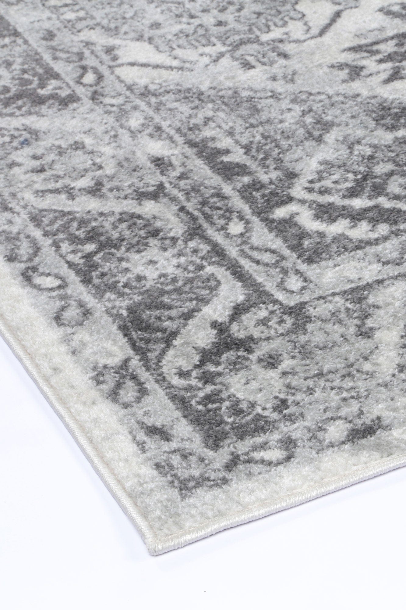 Navana White Grey Traditional Rug Brand Ventures