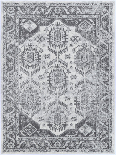 Navana White Grey Traditional Rug Brand Ventures