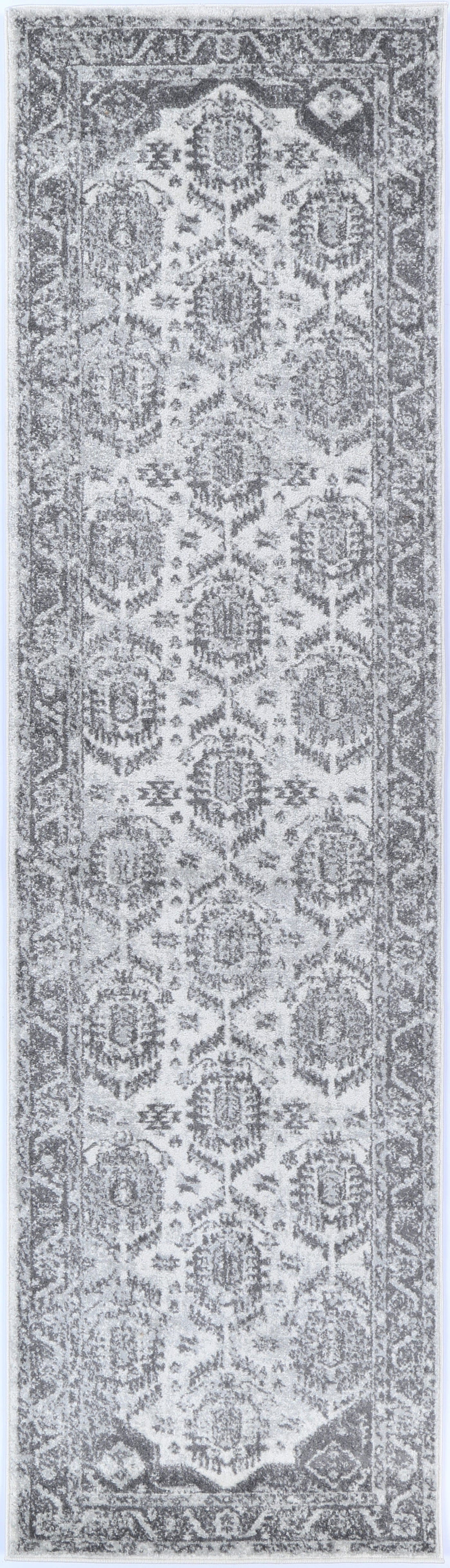 Navana White Grey Traditional Rug Brand Ventures