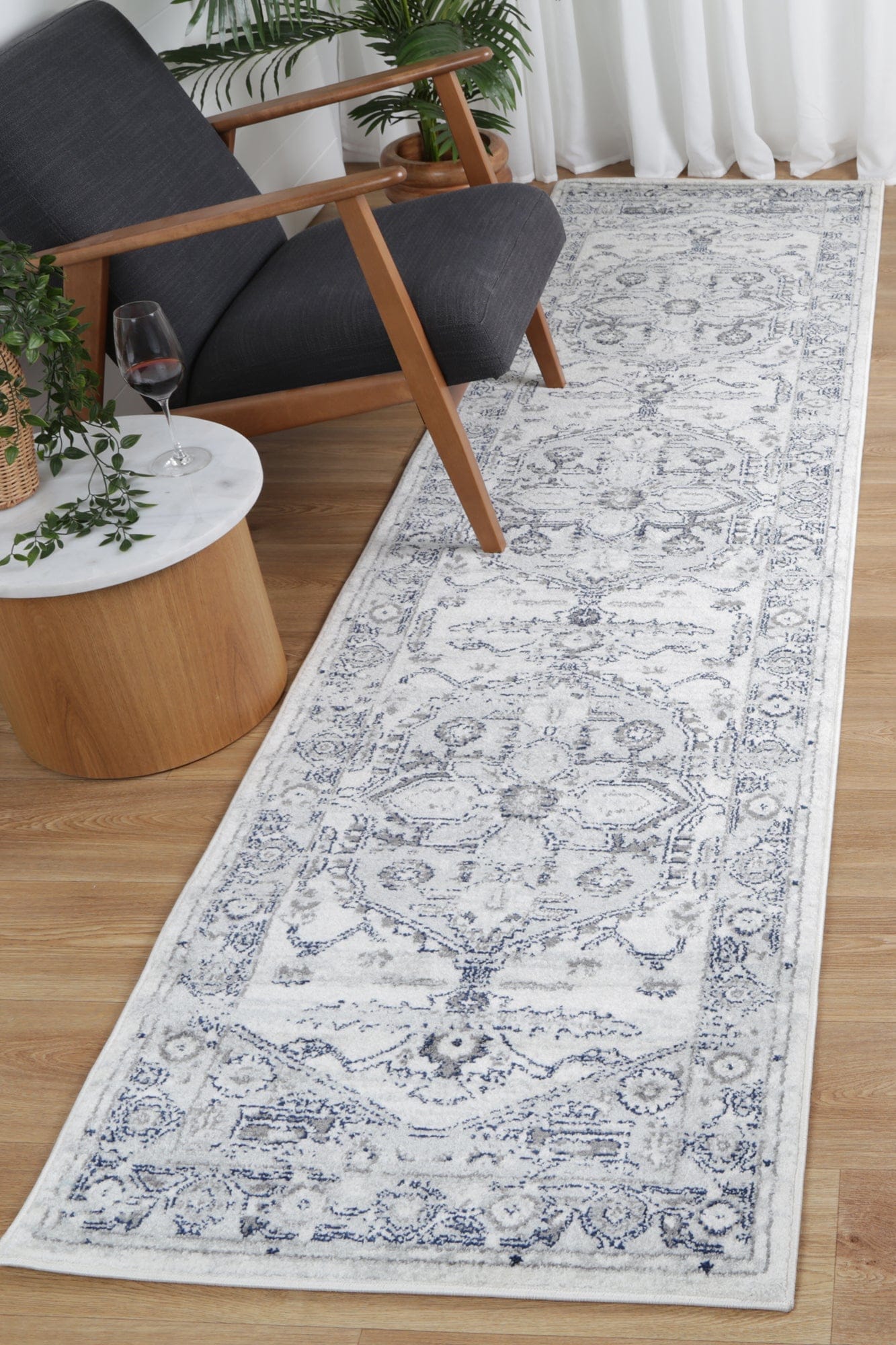 Navana Grey White Rug Brand Ventures