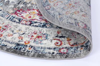 Navana Grey Multi Traditional Rug Brand Ventures