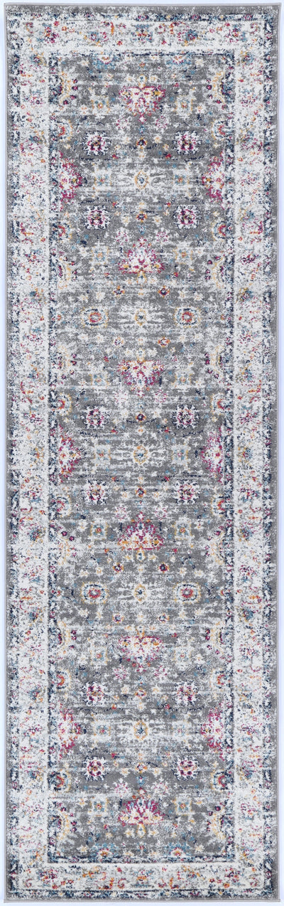 Navana Grey Multi Traditional Rug Brand Ventures