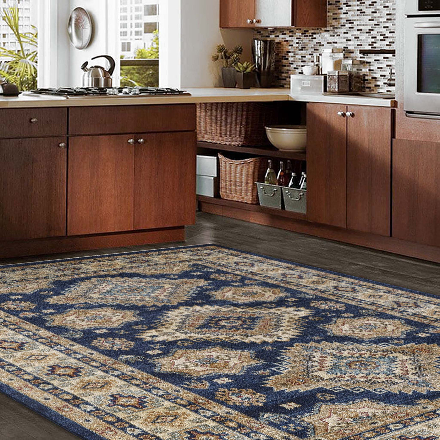 Persian Navy Saray Rugs