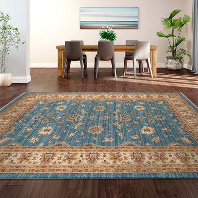 Persian Blue Floral Saray Rugs