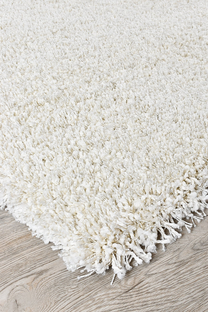 Plain Portland Shaggy Rug Natural 6926