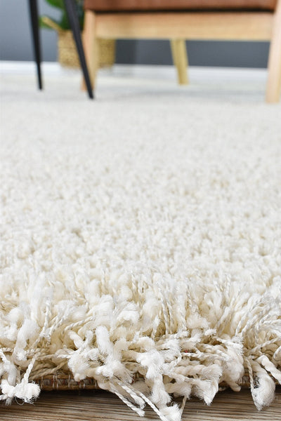 Plain Portland Shaggy Rug Natural 6926