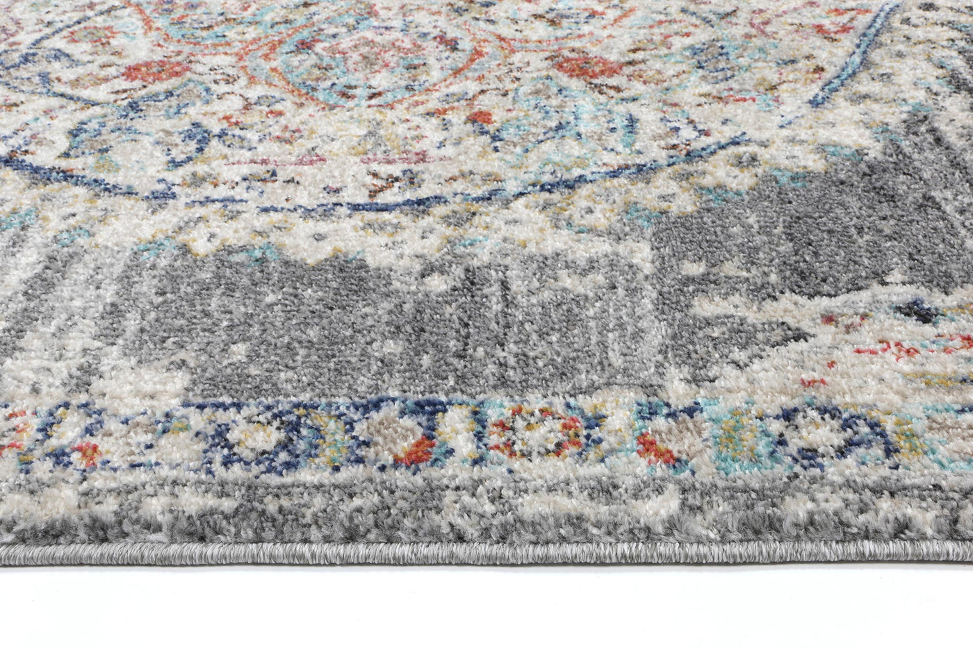 Konya Medalion Transitional Grey Rug Brand Ventures