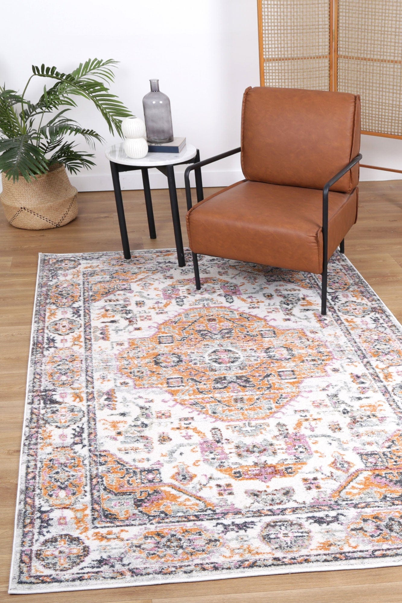 Zazaa Medallion Rustic Rug Brand Ventures